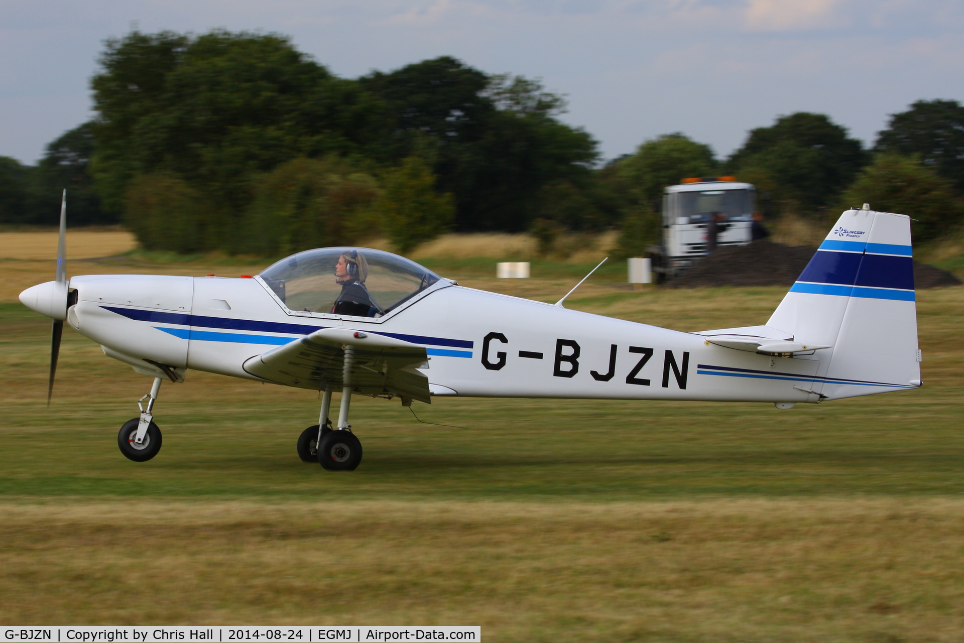 G-BJZN, 1982 Slingsby T-67A Firefly C/N 1997, at the Little Gransden Airshow 2014