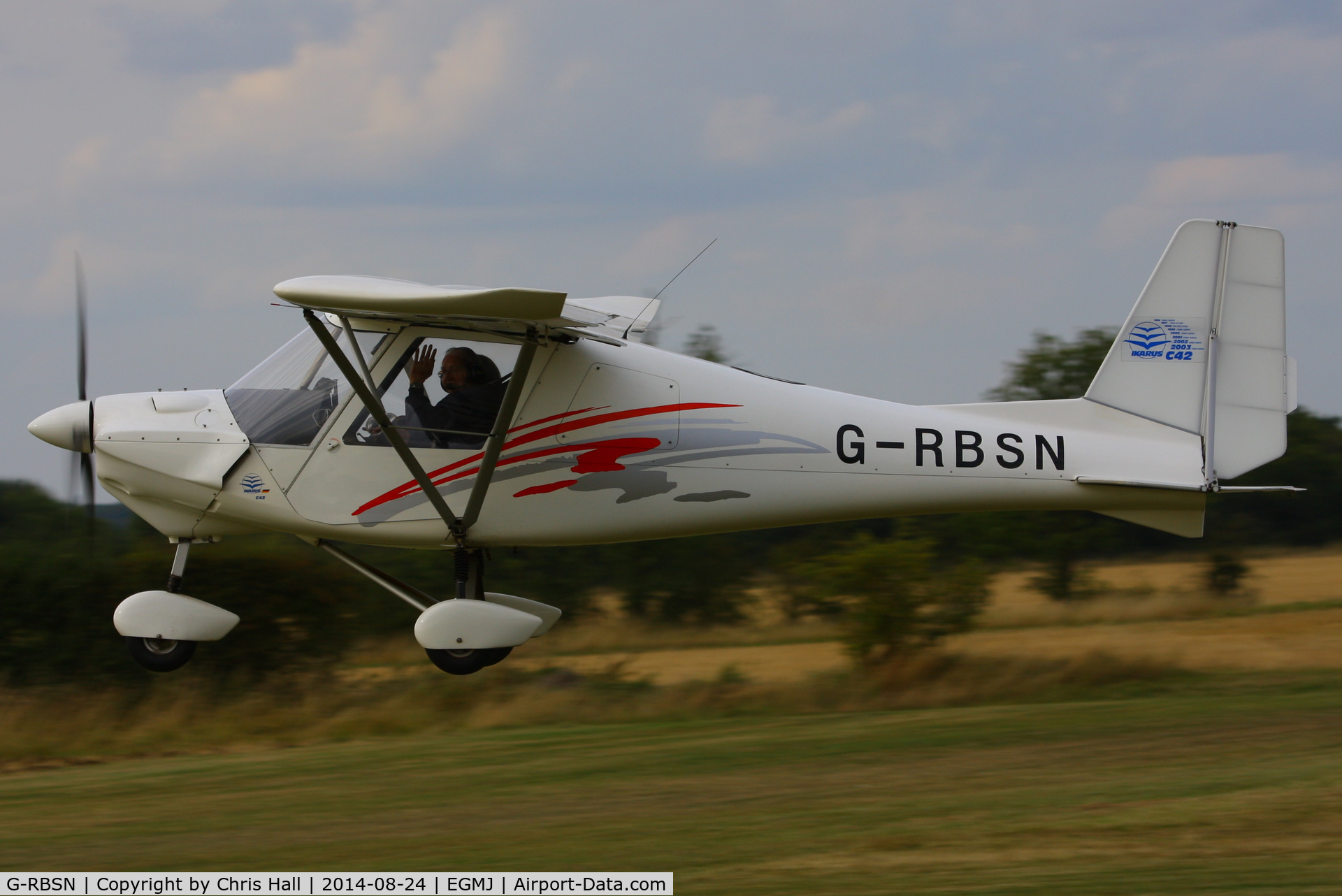 G-RBSN, 2004 Comco Ikarus C42 FB80 C/N 0407-6610, at the Little Gransden Airshow 2014