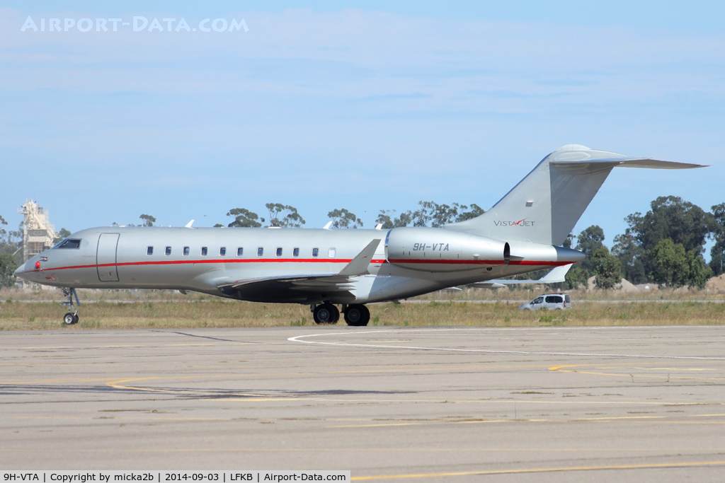 9H-VTA, 2013 Bombardier BD-700-1A11 Global 5000 C/N 9565, Parked
