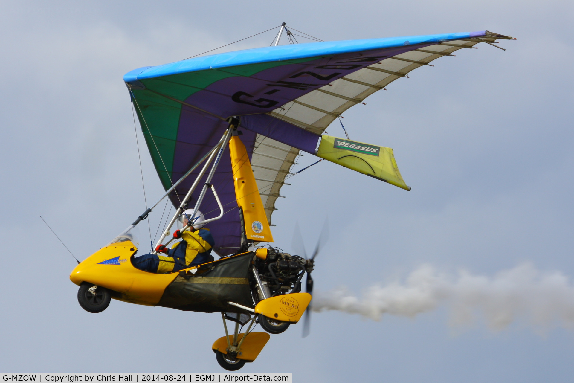 G-MZOW, 1999 Pegasus Quantum 15-912 C/N 7502, at the Little Gransden Airshow 2014