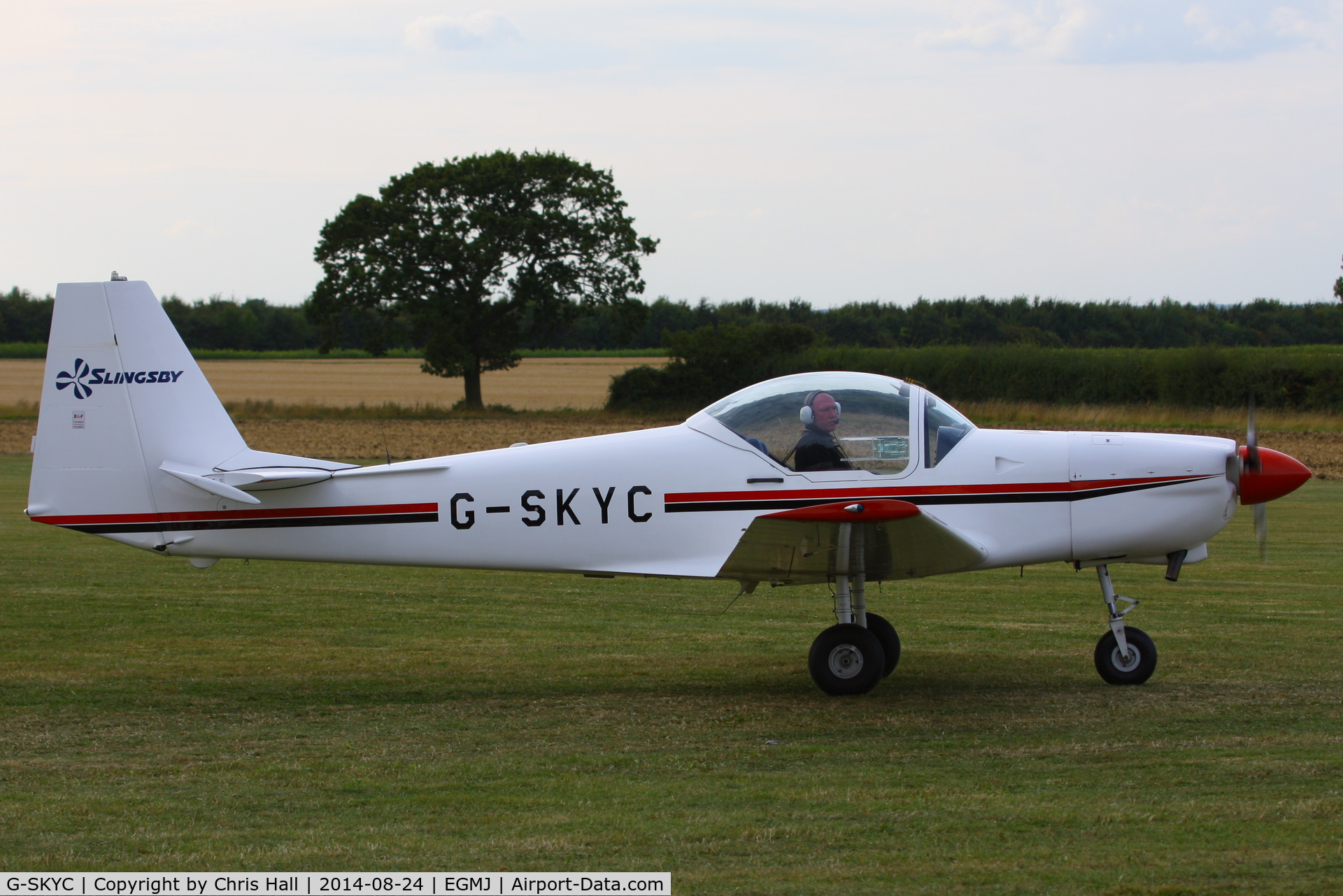 G-SKYC, 1984 Slingsby T-67M Firefly C/N 2009, at the Little Gransden Airshow 2014