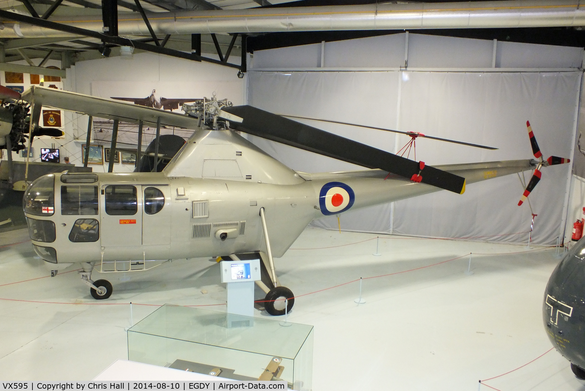 VX595, Westland Dragonfly HR.1 C/N WA/H/008, at the FAA Museum, Yeovilton