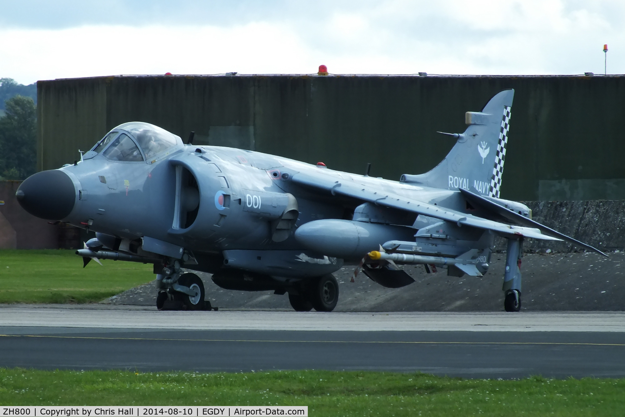 ZH800, 1996 British Aerospace Sea Harrier F/A.2 C/N NB05, displayed outside of the FAA Museum, Yeovilton