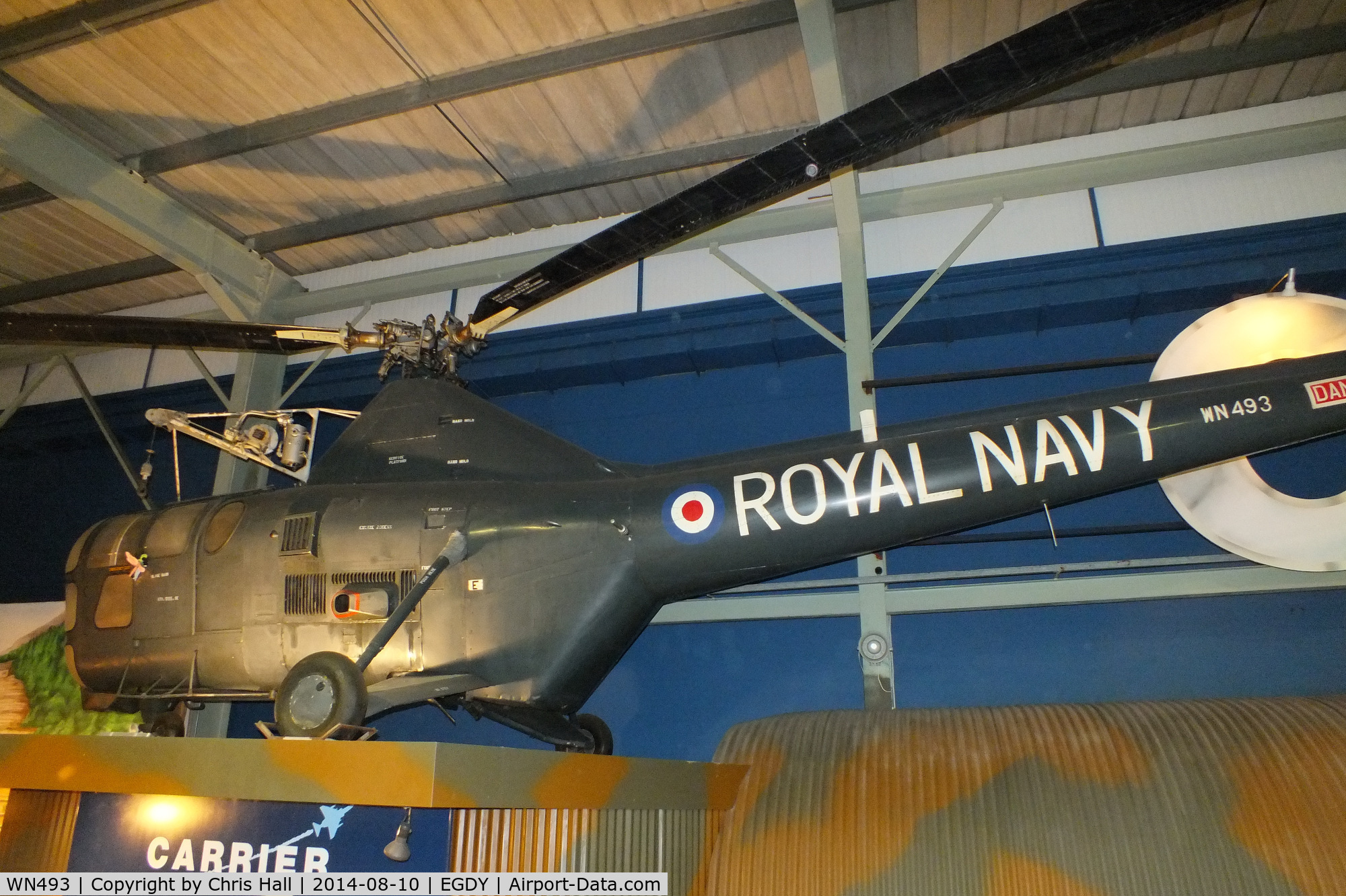 WN493, Westland WS.51 Dragonfly HR.5 C/N WA/H/070, at the FAA Museum, Yeovilton