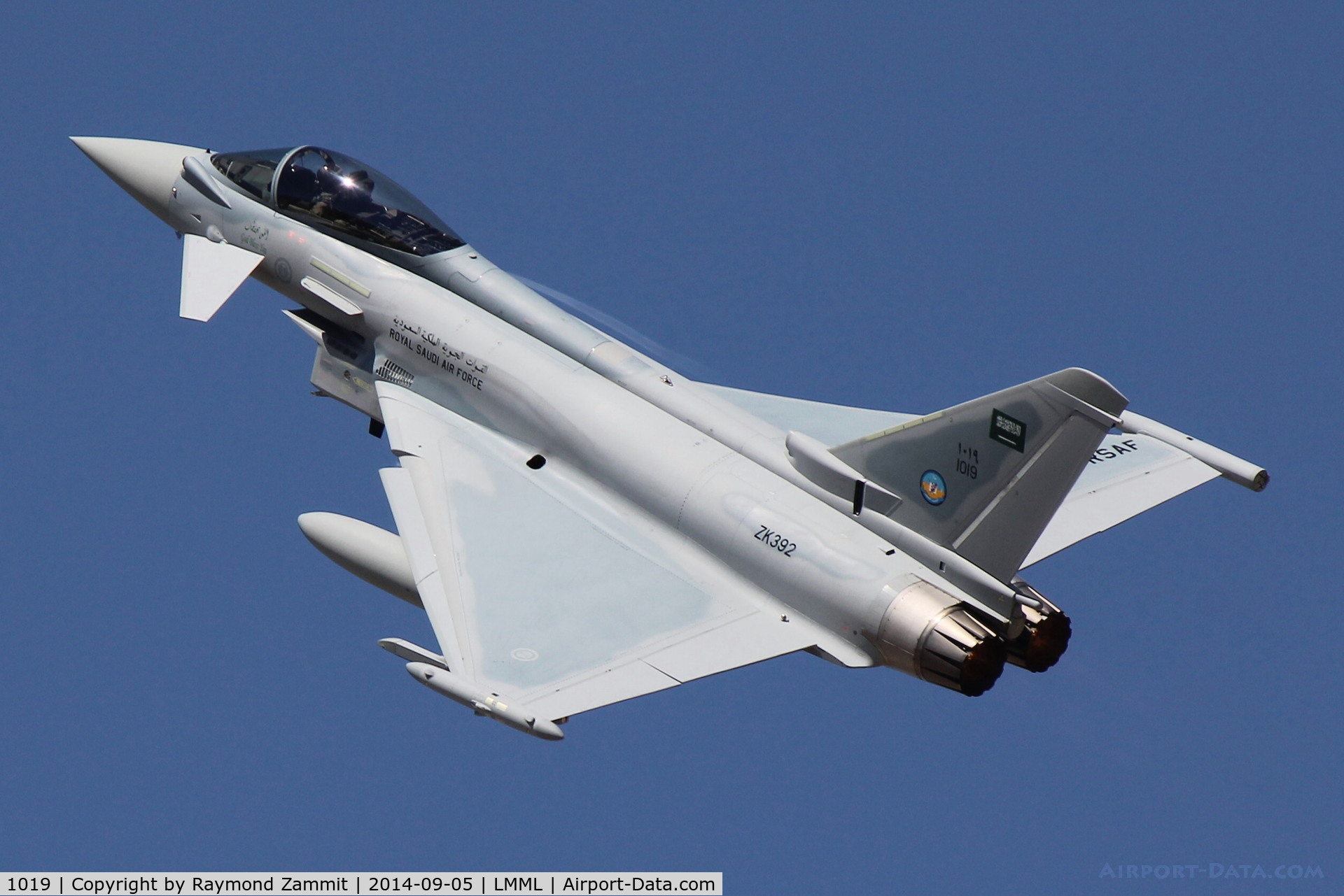 1019, 2014 Eurofighter EF-2000 Typhoon T C/N 425/CS027, Eurofighter 1019 Royal Saudi Air Force