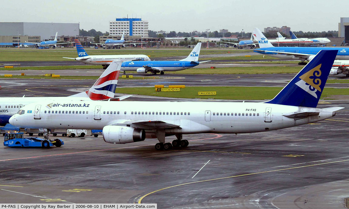 P4-FAS, 1998 Boeing 757-2G5 C/N 29489, Boeing 757-2G5 [29489] (Air Astana) Amsterdam-Schiphol~PH 10/08/2006
