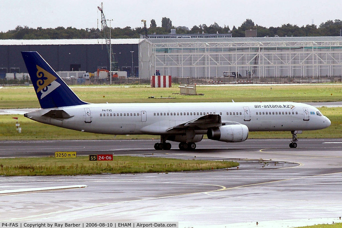 P4-FAS, 1998 Boeing 757-2G5 C/N 29489, Boeing 757-2G5 [29489] (Air Astana) Amsterdam-Schiphol~PH 10/08/2006