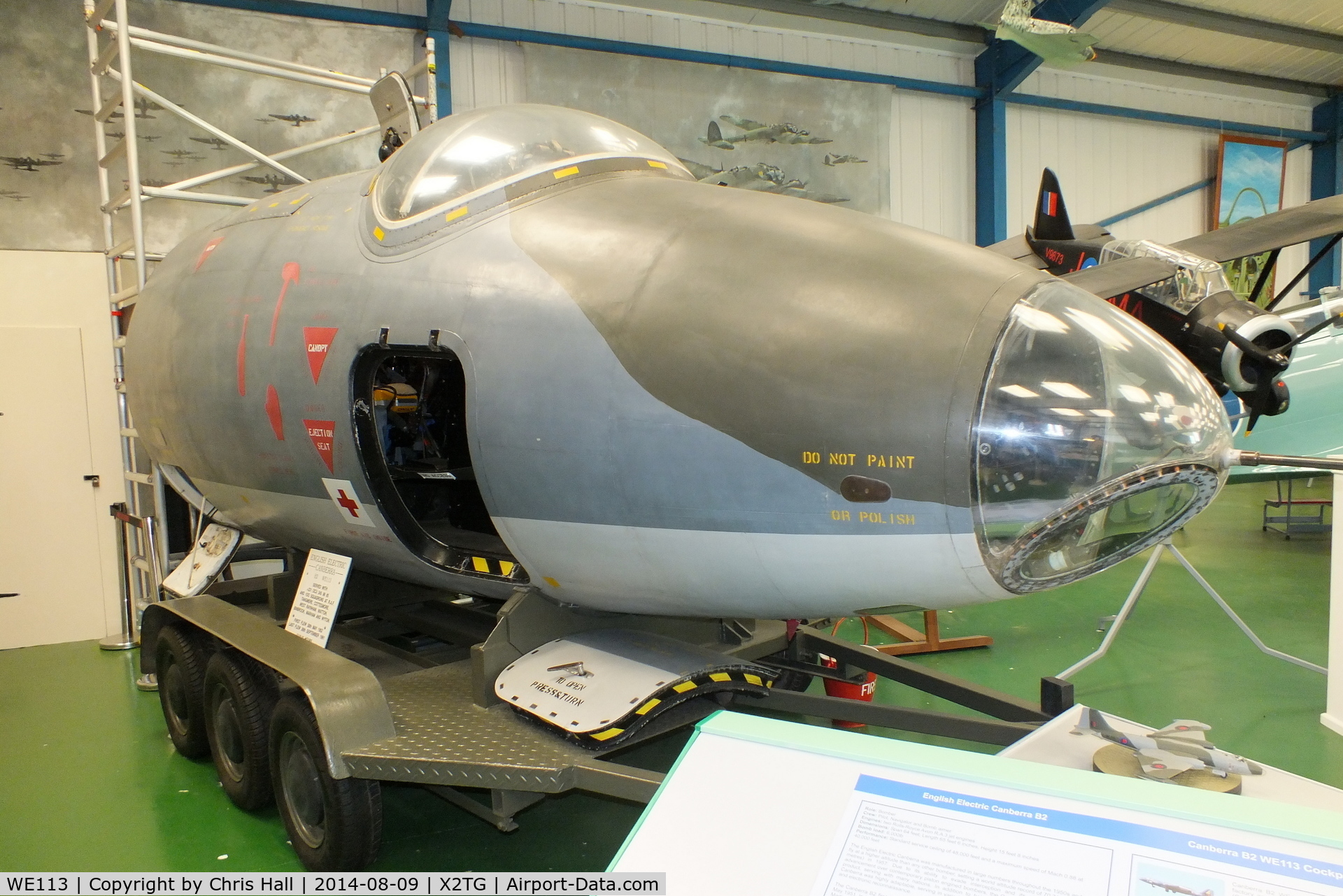 WE113, English Electric Canberra B.2 C/N EEP71076, at the Tangmere Military Aviation Museum