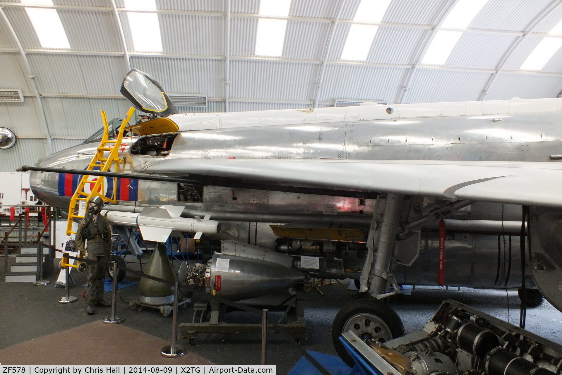 ZF578, 1968 English Electric Lightning F.53 C/N 95275, at the Tangmere Military Aviation Museum