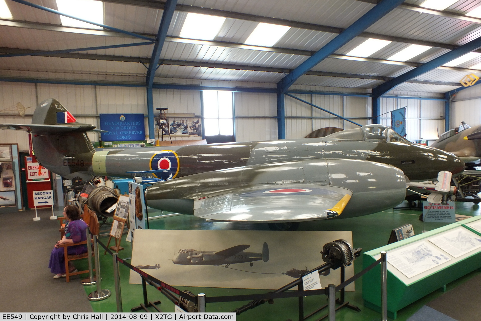 EE549, 1946 Gloster Meteor F.4 C/N Not found EE549, at the Tangmere Military Aviation Museum