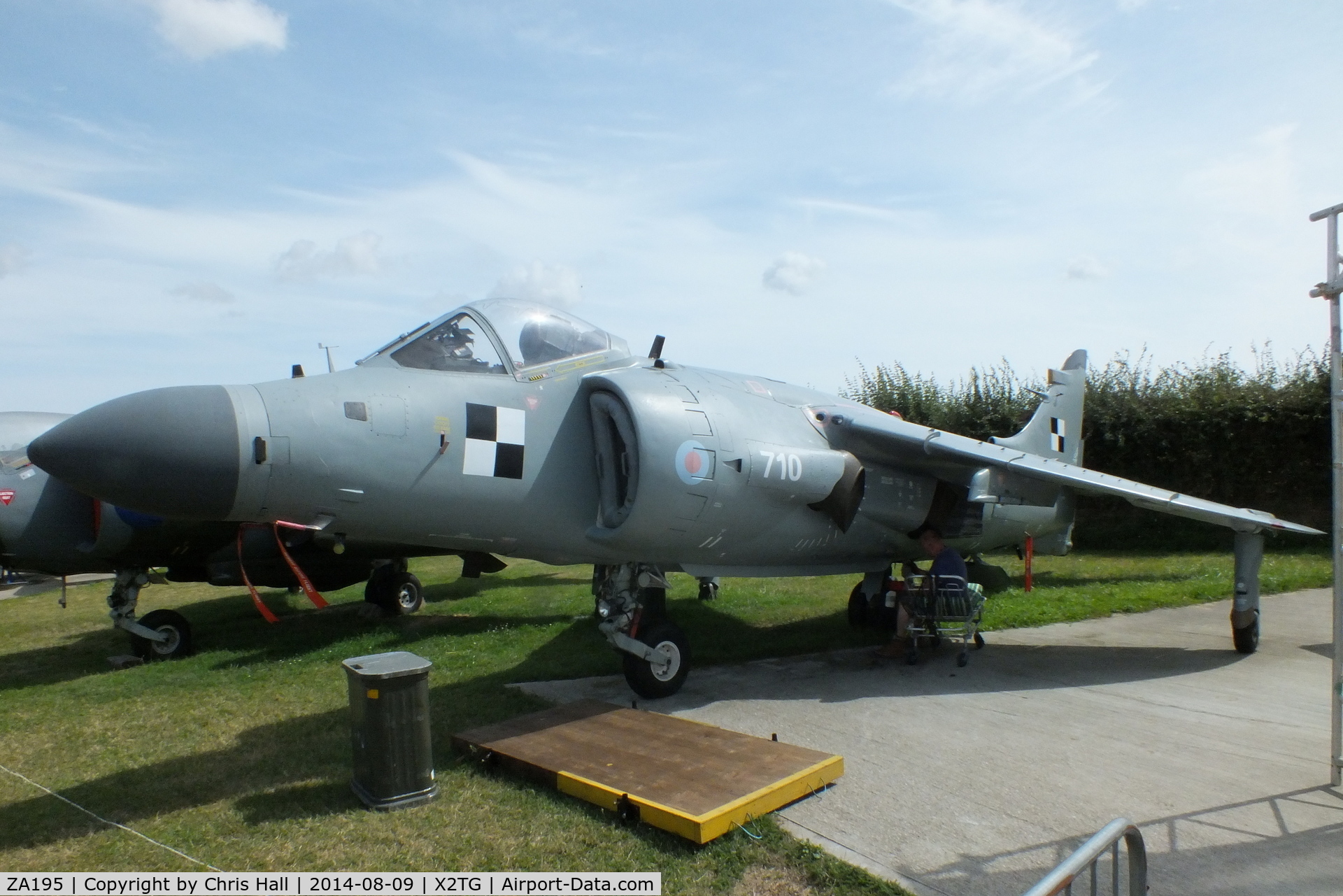 ZA195, 1983 British Aerospace Sea Harrier F/A.2 C/N 41H-912034, at the Tangmere Military Aviation Museum