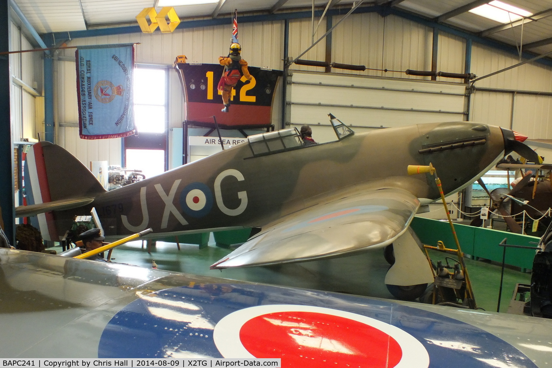 BAPC241, 1994 Hawker Hurricane I Replica C/N BAPC.241, at the Tangmere Military Aviation Museum