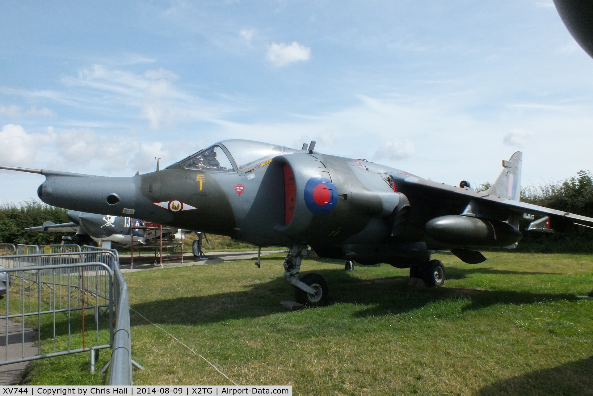 XV744, 1969 Hawker Siddeley Harrier GR.3 C/N 712007, at the Tangmere Military Aviation Museum