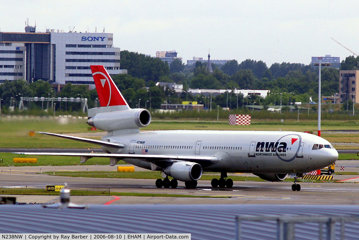 N238NW, 1987 McDonnell Douglas DC-10-30 C/N 48267, McDonnell Douglas DC-10-30 [48267] (Northwest Airlines) Amsterdam-Schiphol~PH 10/08/2006