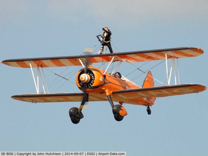 SE-BOG, 1942 Boeing N2S-3 Kaydet (B75N1) C/N 75-7128, Seething Charity Air Day 2014