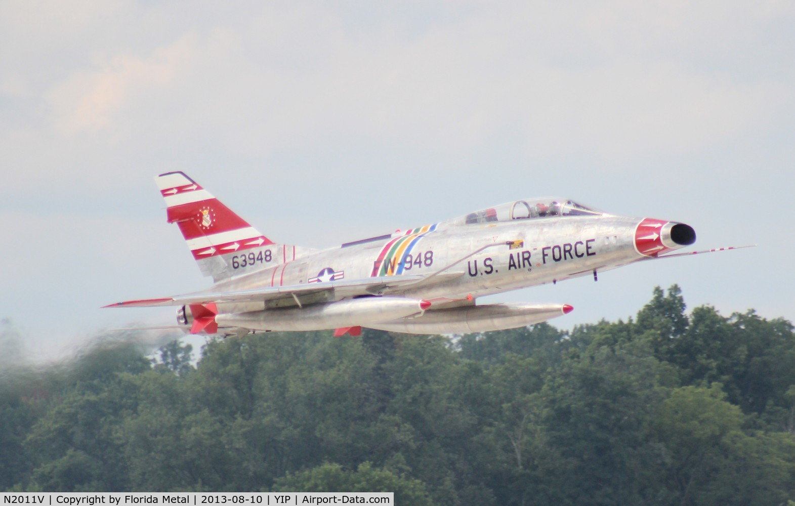 N2011V, 1958 North American F-100F Super Sabre C/N 243-224, F-100F Super Sabre