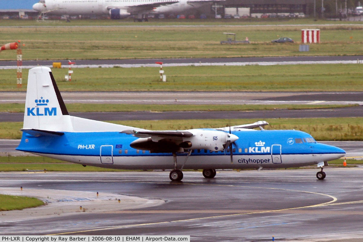 PH-LXR, 1993 Fokker 50 C/N 20277, Fokker 50 [20277] (KLM Cityhopper) Amsterdam-Schiphol~PH 10/08/2006