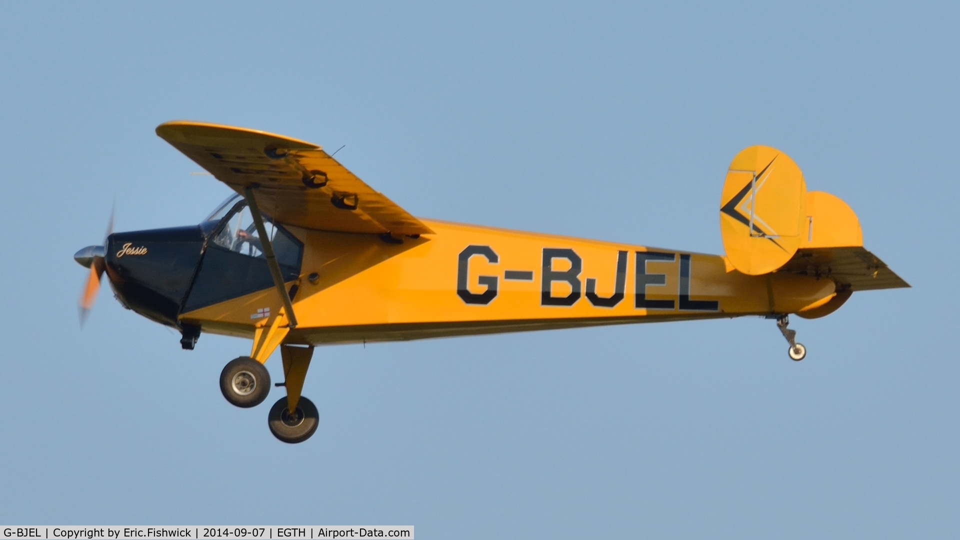 G-BJEL, 1951 Nord NC-854S C/N 113, 41. G-BJEL departing Shuttleworth Pagent Airshow, Sep. 2014.