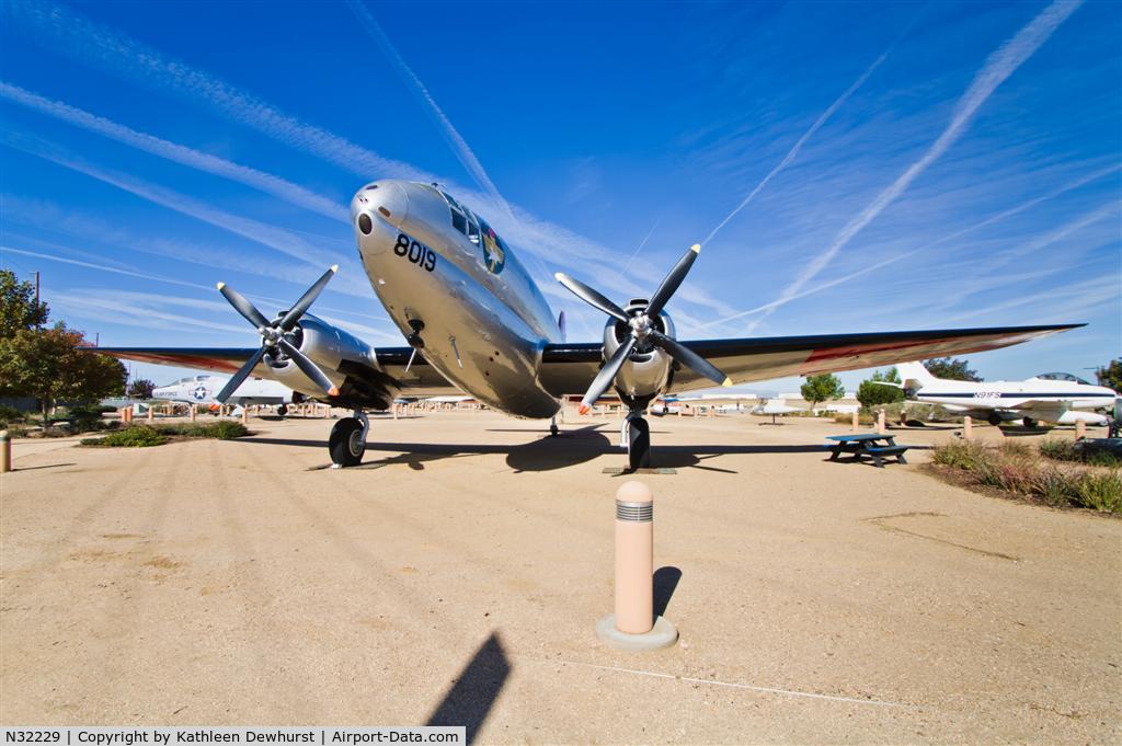 N32229, 1944 Curtiss C-46 D-15-CU C/N 33415, After several years of restoration the C-46D Commando #44-78019A formerly of the Army Air Force of World War II has been returned to her Glory...inside and out. She carried cargo and paratroops.