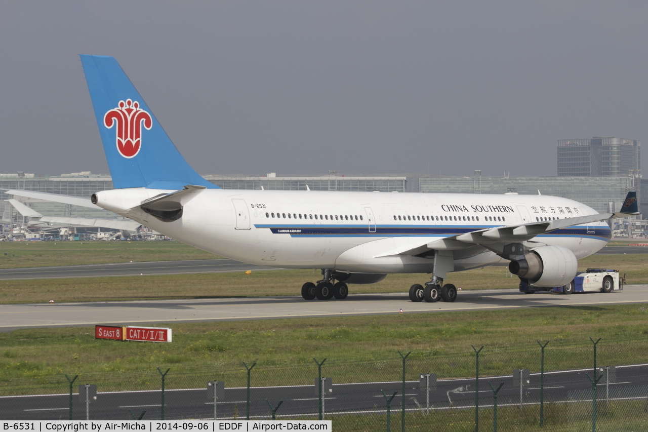 B-6531, 2011 Airbus A330-223 C/N 1233, China Southern Airlines