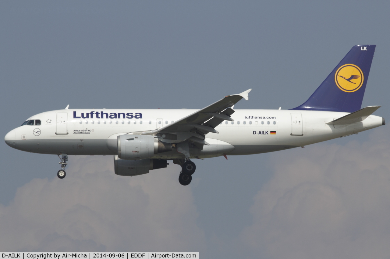 D-AILK, 1997 Airbus A319-114 C/N 679, Lufthansa, Airbus A319-114, CN: 679