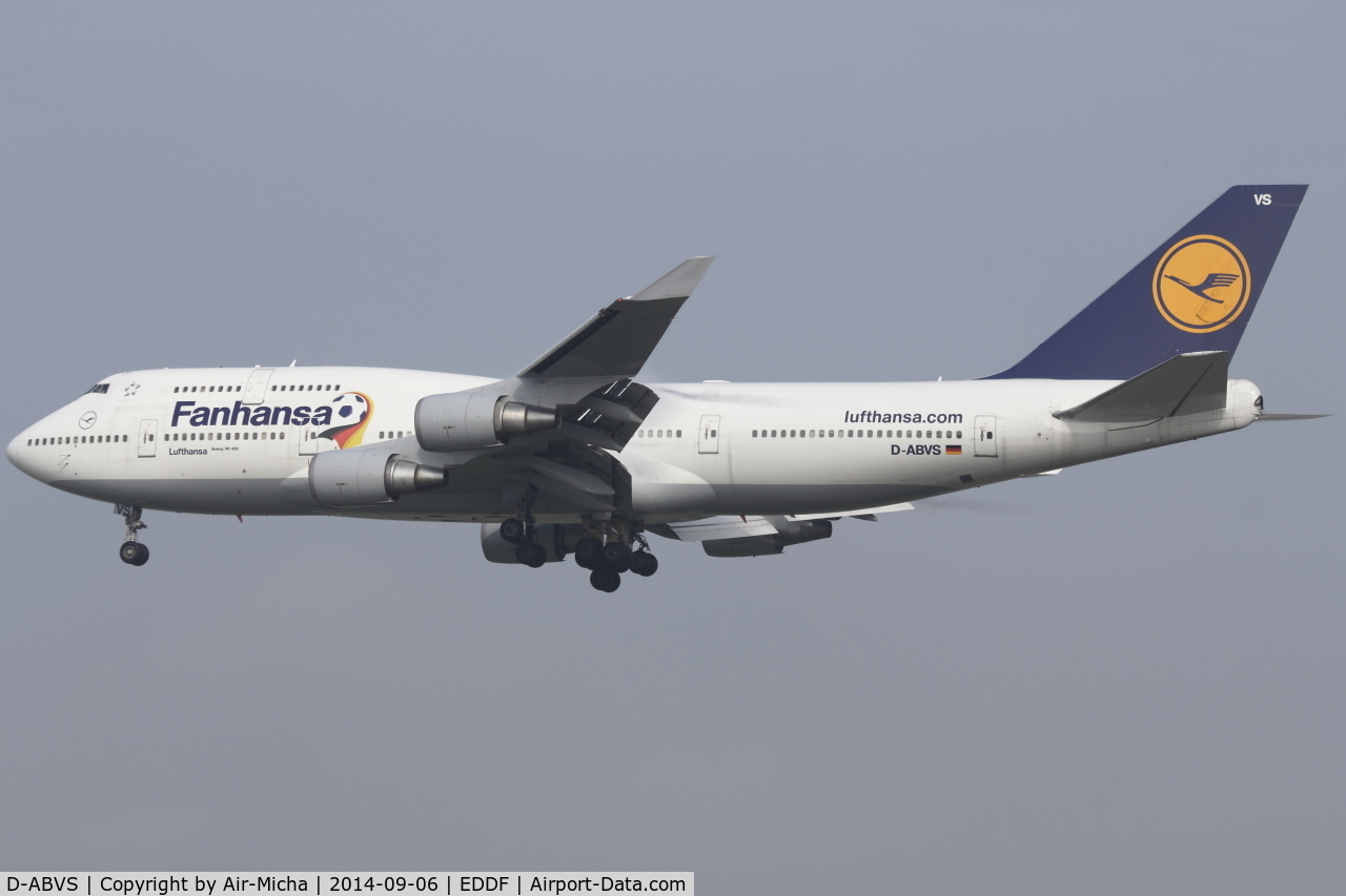 D-ABVS, 1997 Boeing 747-430 C/N 28286, Lufthansa