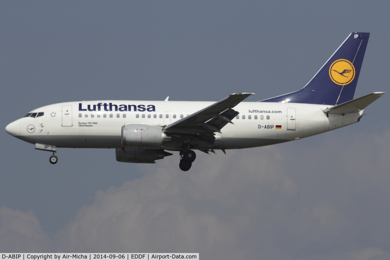 D-ABIP, 1991 Boeing 737-530 C/N 24940, Lufthansa, Boeing 737-500, Name: Oberhausen