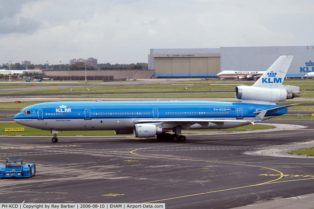 PH-KCD, 1994 McDonnell Douglas MD-11 C/N 48558, McDonnell-Douglas MD-11 [48558] (KLM Royal Dutch Airlines) Amsterdam-Schiphol~PH 10/08/2006