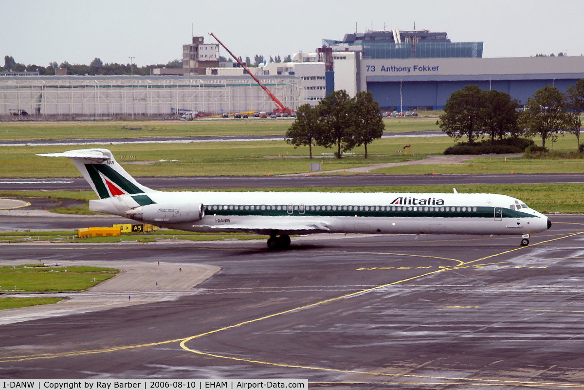 I-DANW, 1992 McDonnell Douglas MD-82 (DC-9-82) C/N 53206, McDonnell-Douglas DC-9-82 [53206] (Alitalia) Amsterdam-Schiphol~PH  10/08/2006