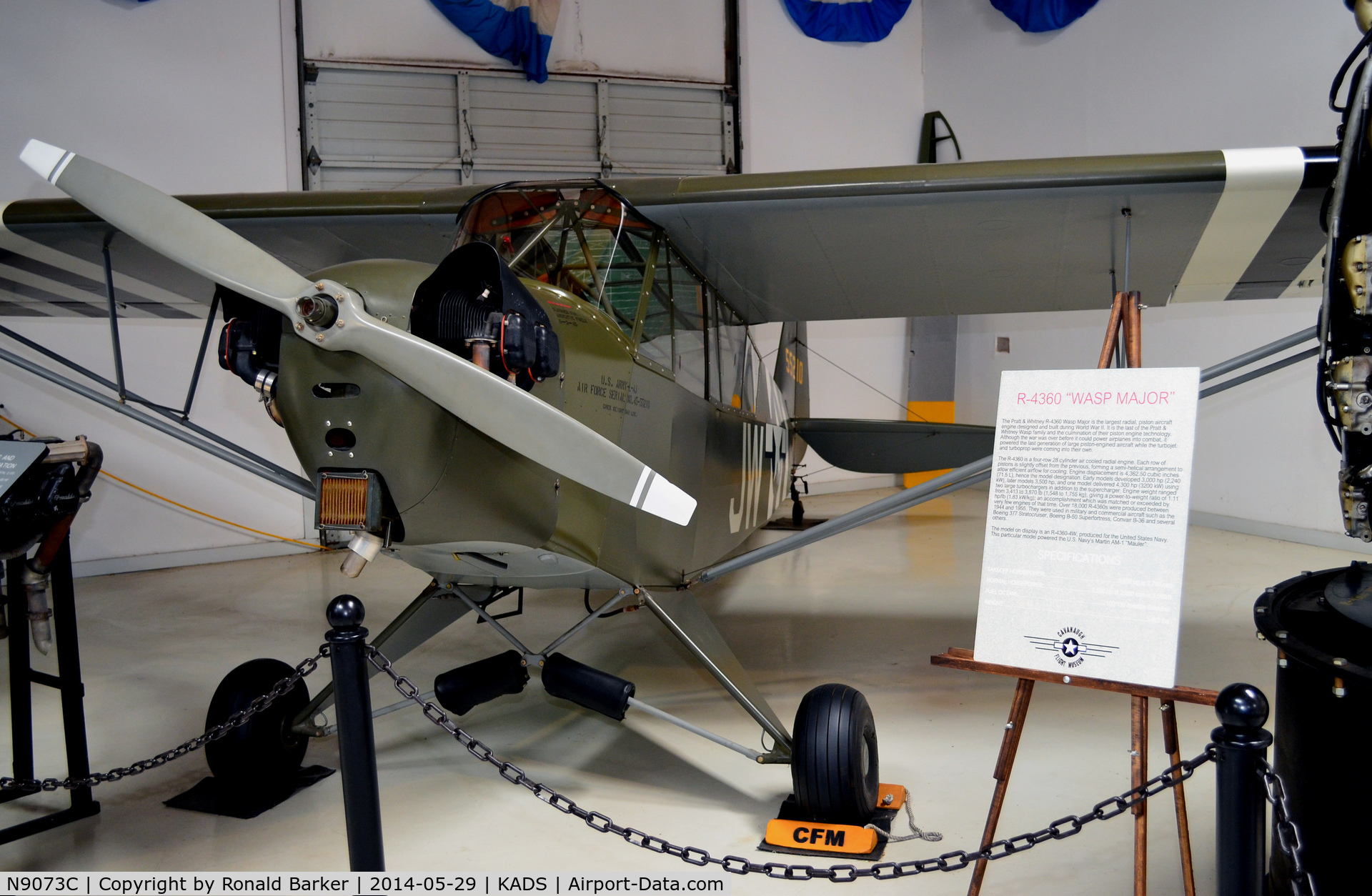 N9073C, 1945 Piper J3C-65 Cub C/N 13976, Cavanaugh Flight Museum, Addison, TX