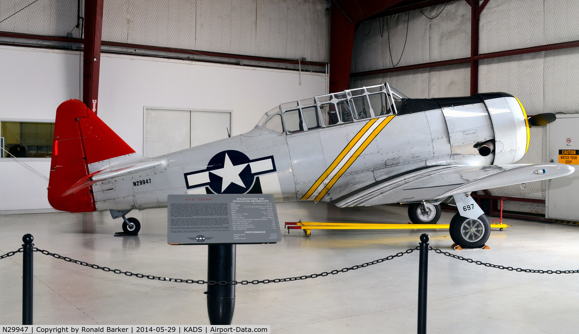 N29947, 1944 North American AT-6D Texan C/N 88-17478, Cavanaugh Flight Museum, Addison, Tx