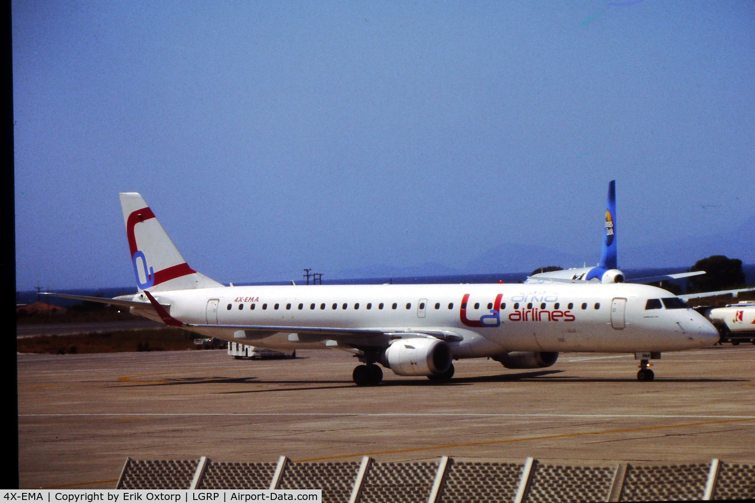 4X-EMA, 2008 Embraer 195LR (ERJ-190-200LR) C/N 19000172, 4X-EMA in RHO 2010-08