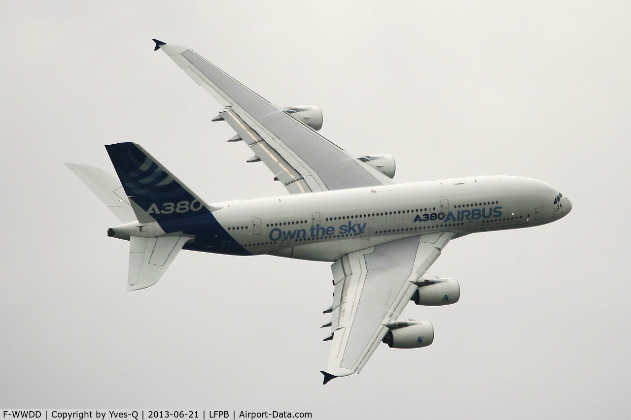 F-WWDD, 2005 Airbus A380-861 C/N 004, Airbus A380-861, Solo Display, Paris-Le Bourget Air Show 2013