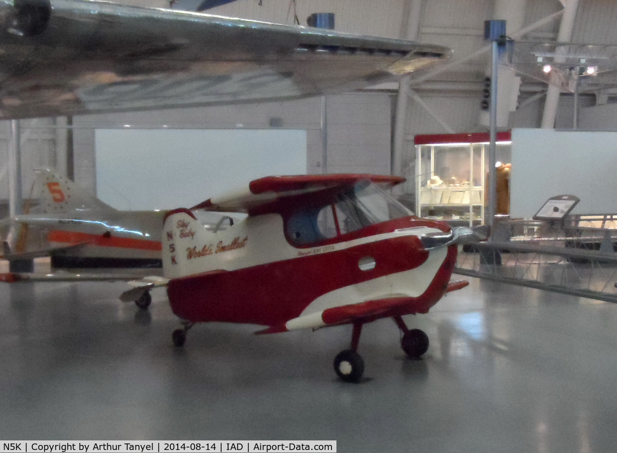N5K, 1952 Stits SA-2 Sky Baby C/N 1, On display @ the Udvar-Hazy Center