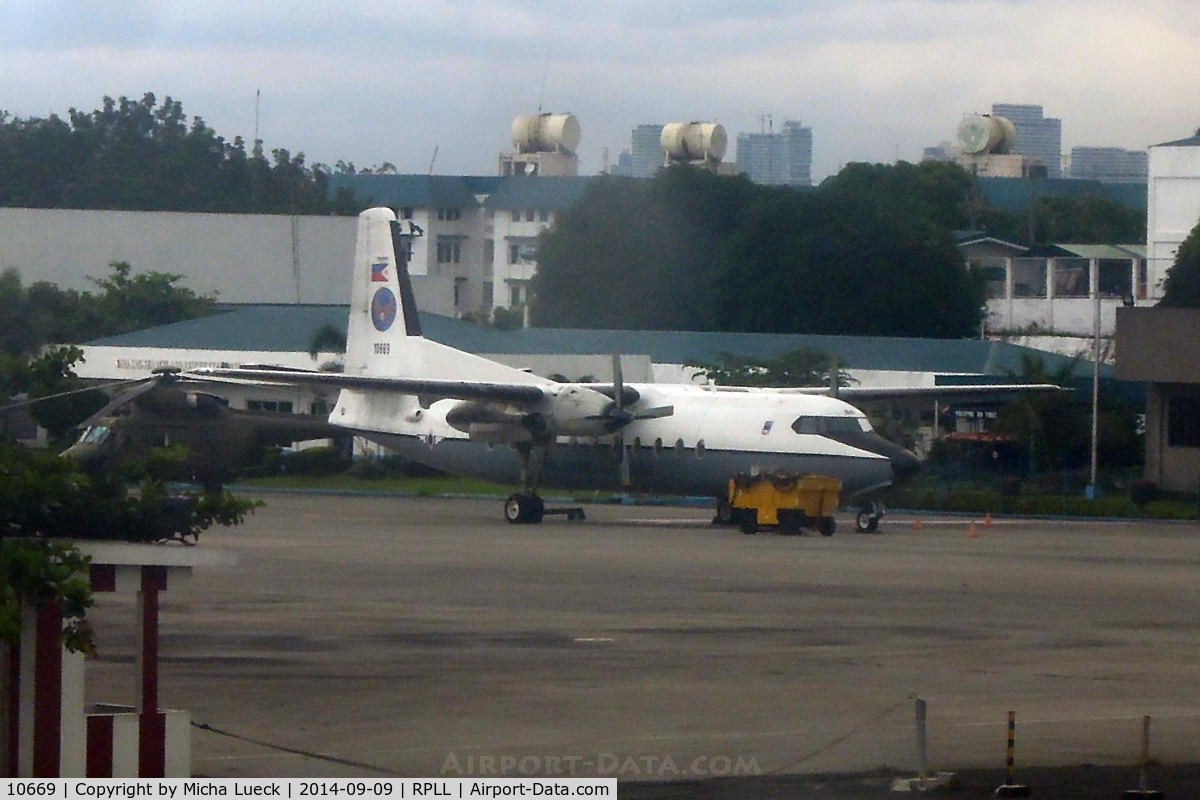 10669, 1986 Fokker F-27-500 Friendship C/N 10669, At Manila