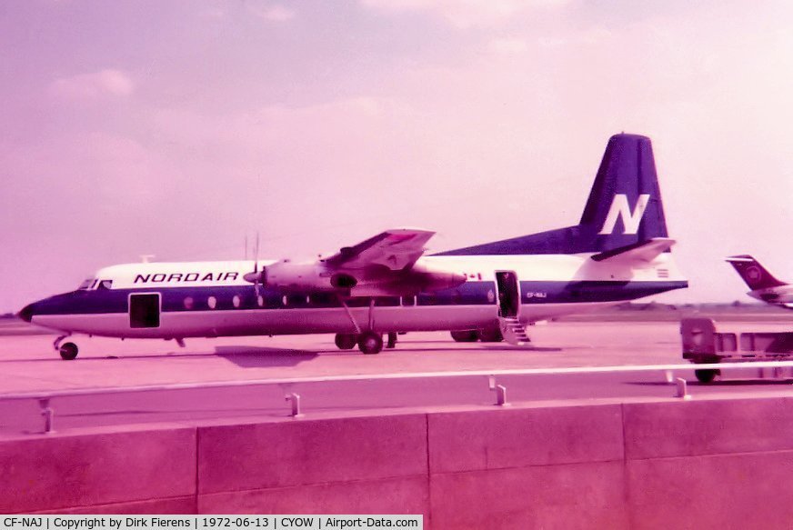 CF-NAJ, 1966 Fairchild Hiller FH-227E C/N 508, Awaiting for new passengers at the old Ottawa Terminal