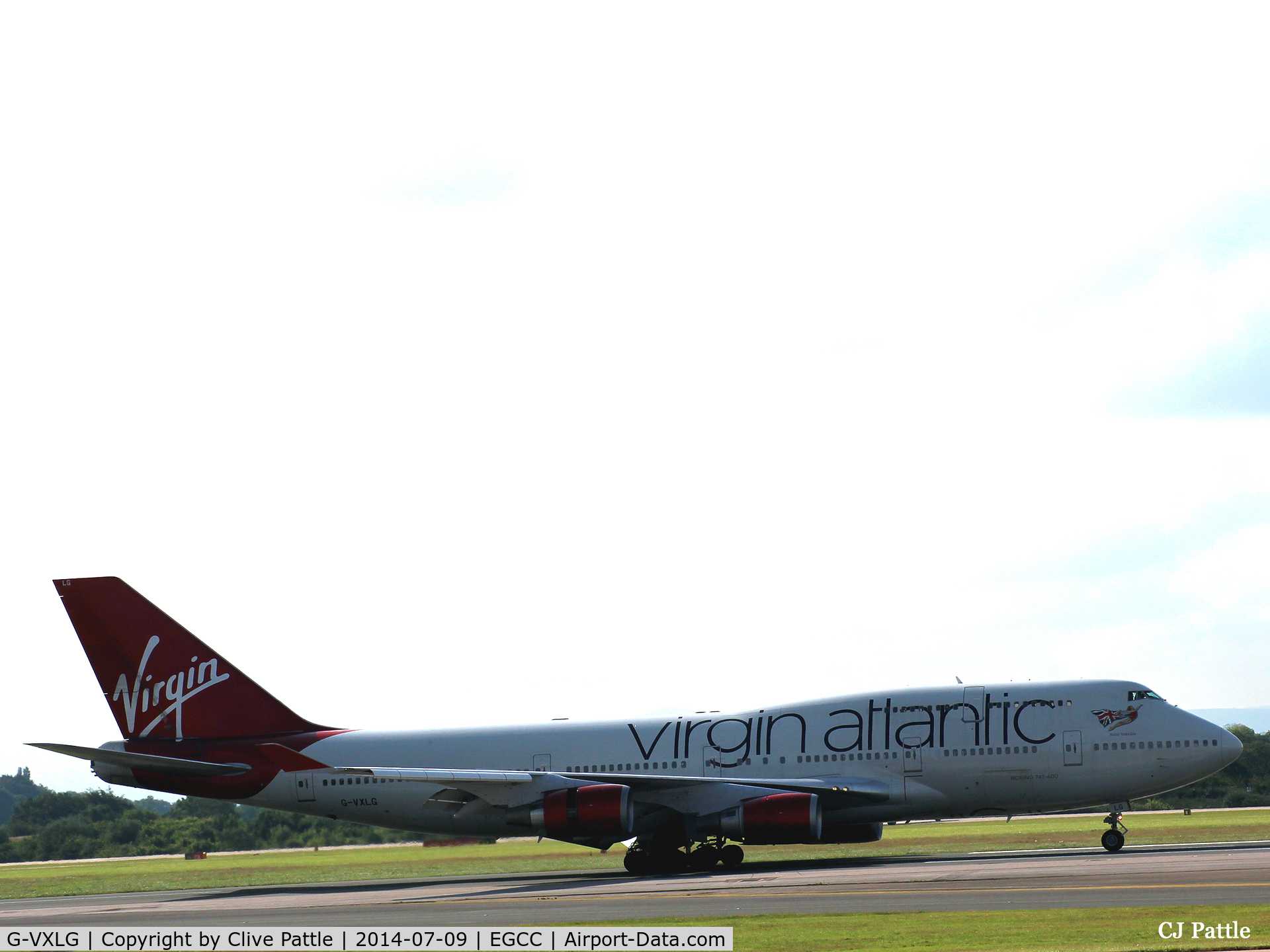 G-VXLG, 1998 Boeing 747-41R C/N 29406, Arrival at Manchester