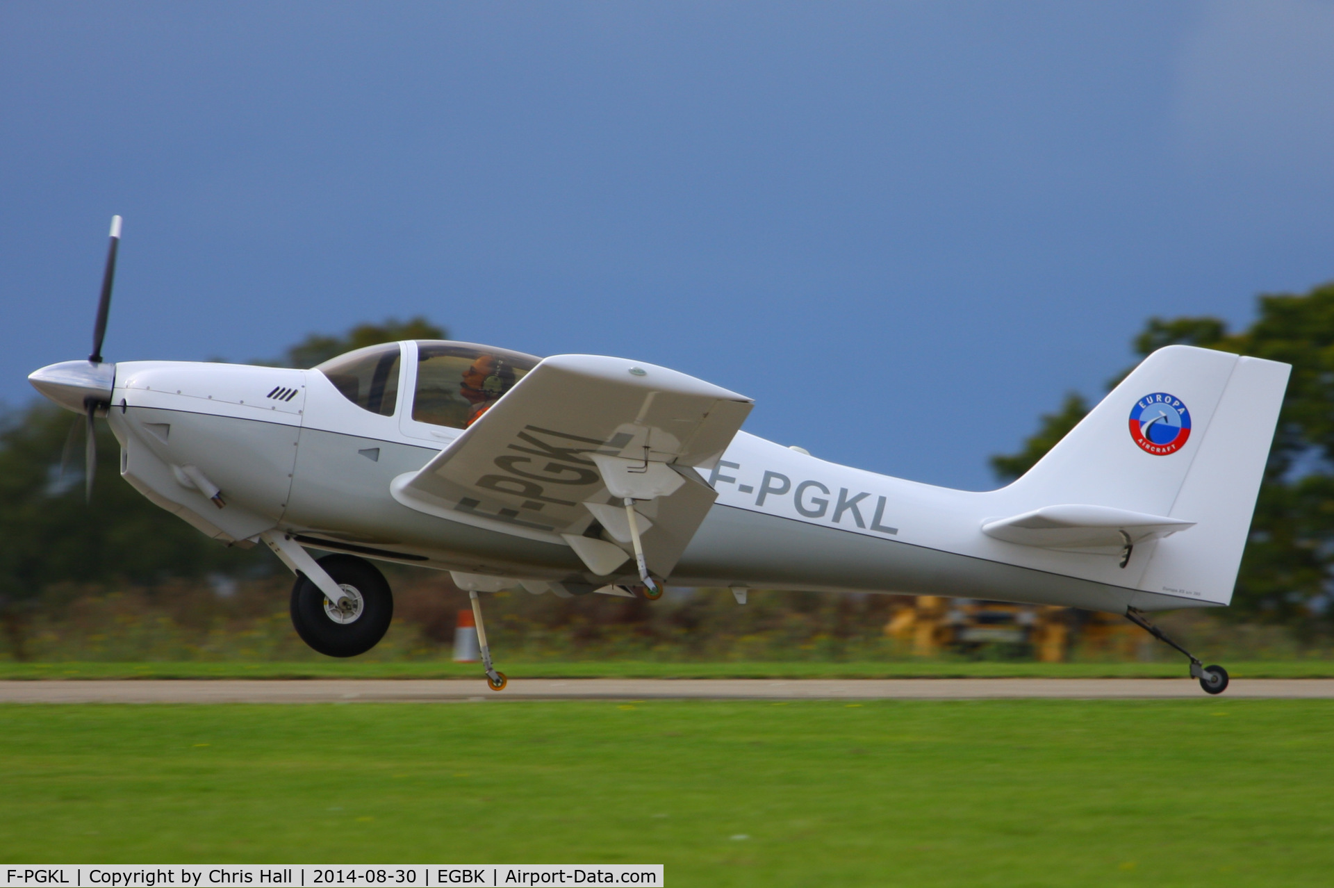 F-PGKL, Europa XS Monowheel C/N 395, at the LAA Rally 2014, Sywell