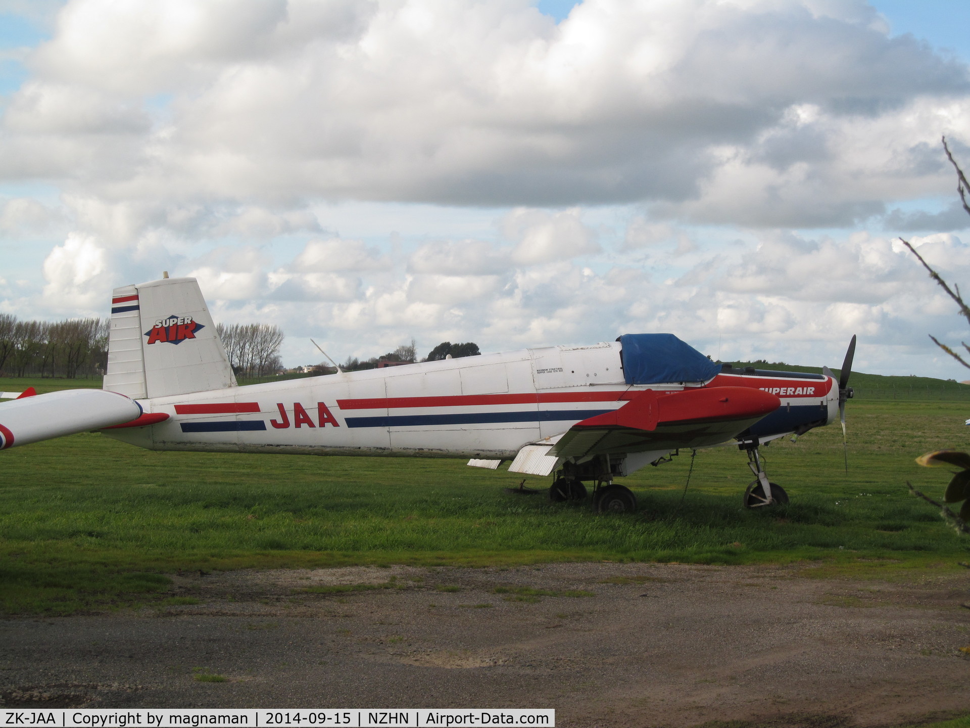 ZK-JAA, NZ Aerospace FU24-954 C/N 259, back to crop spayers