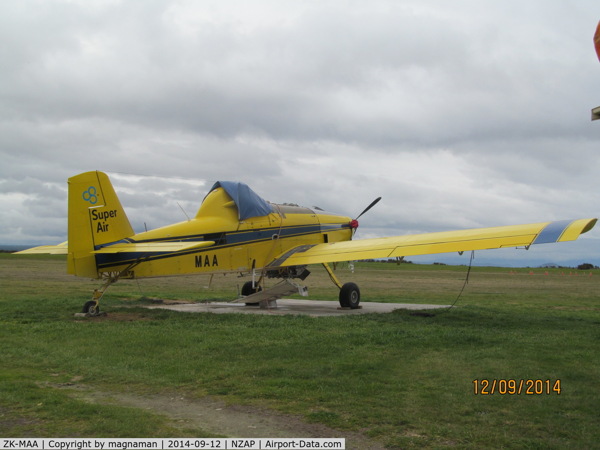 ZK-MAA, Air Tractor AT-502B C/N 502B-2579, nice yellow aggy