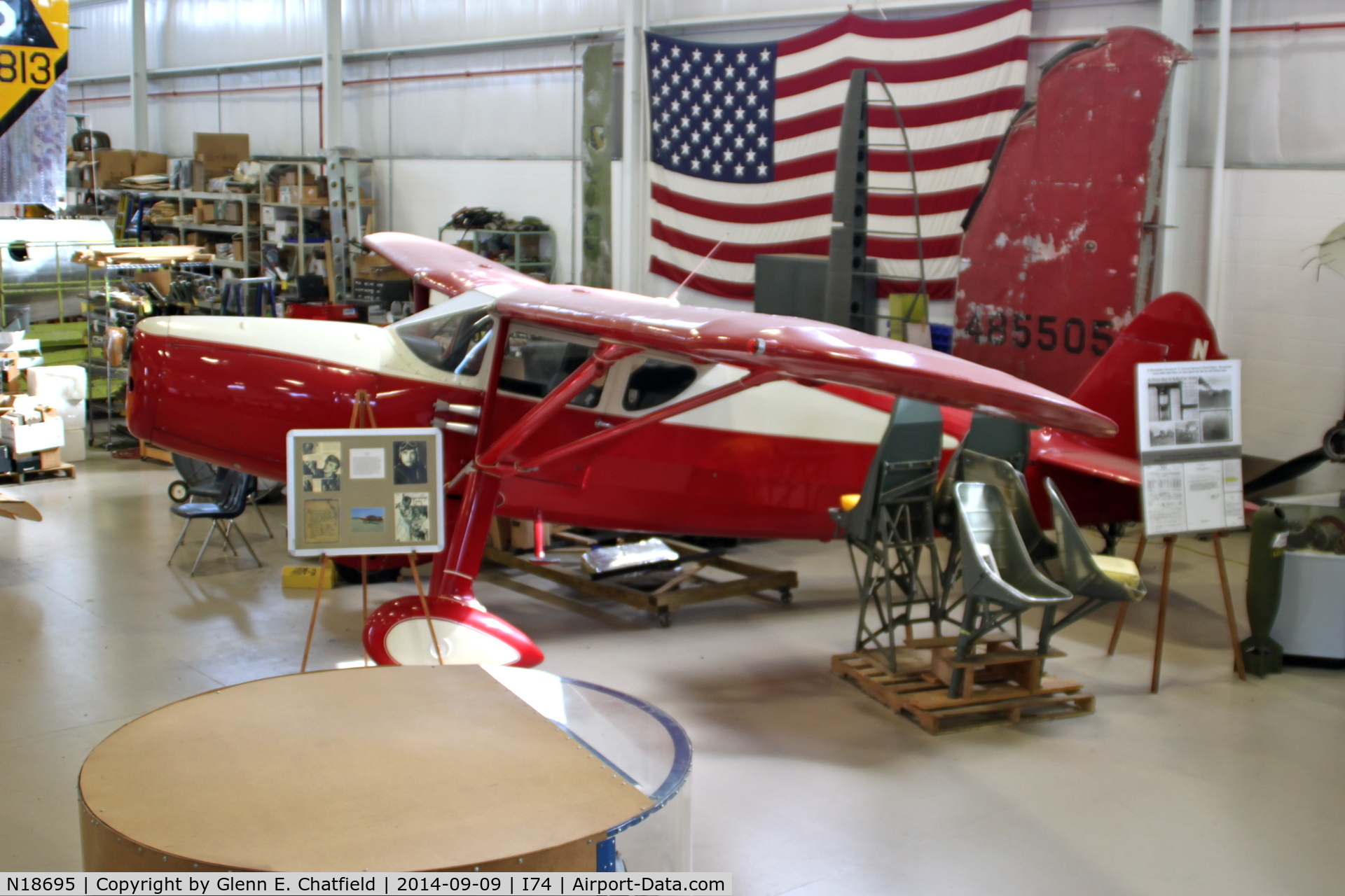 N18695, 1939 Fairchild 24W-9 C/N W9-213, At the Champaign Aviation Museum