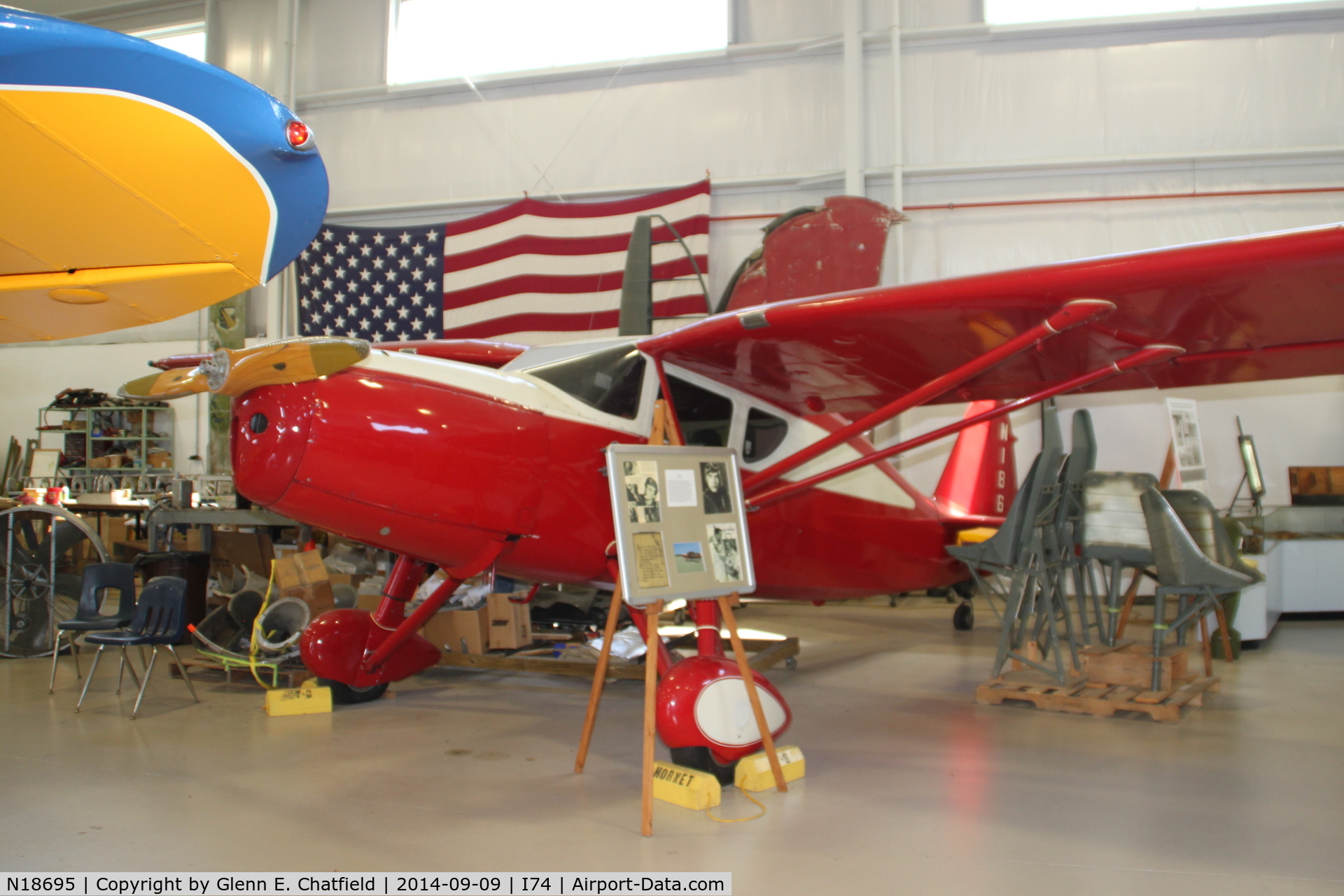 N18695, 1939 Fairchild 24W-9 C/N W9-213, At the Champaign Aviation Museum
