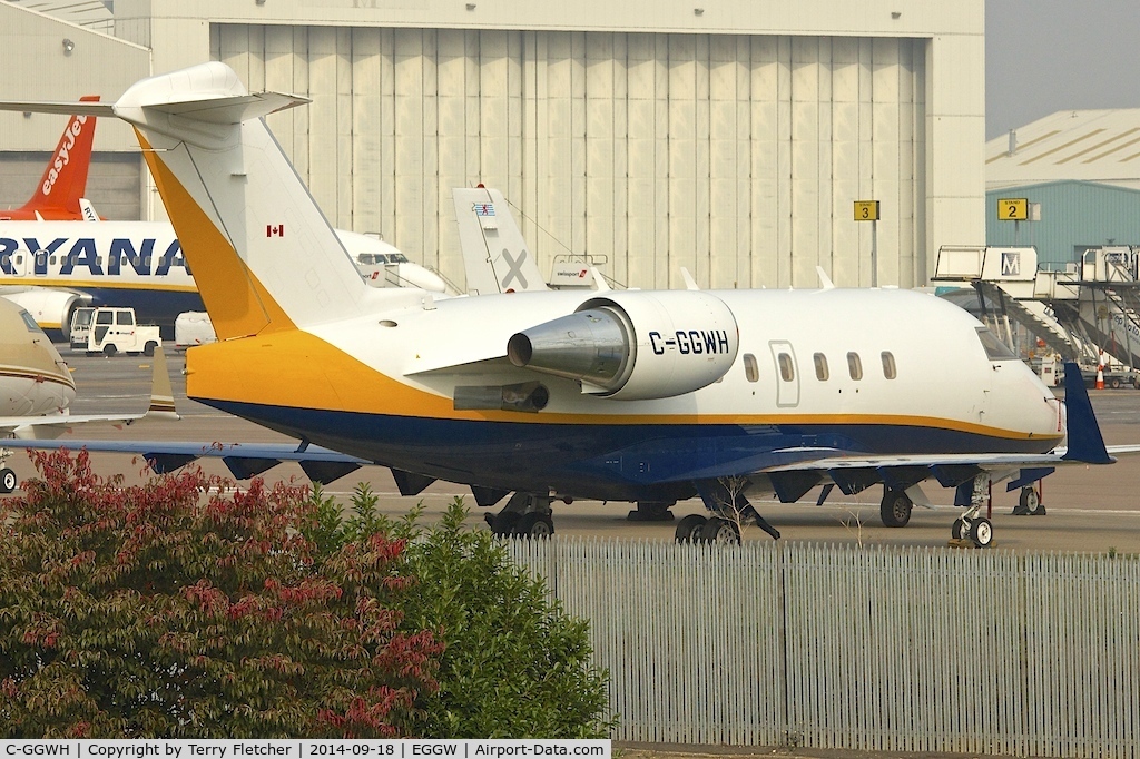 C-GGWH, 1998 Bombardier Challenger 604 (CL-600-2B16) C/N 5371, At Luton