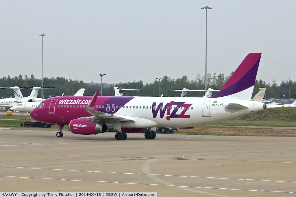 HA-LWY, 2014 Airbus A320-232 C/N 6058, Wizz Air at Luton