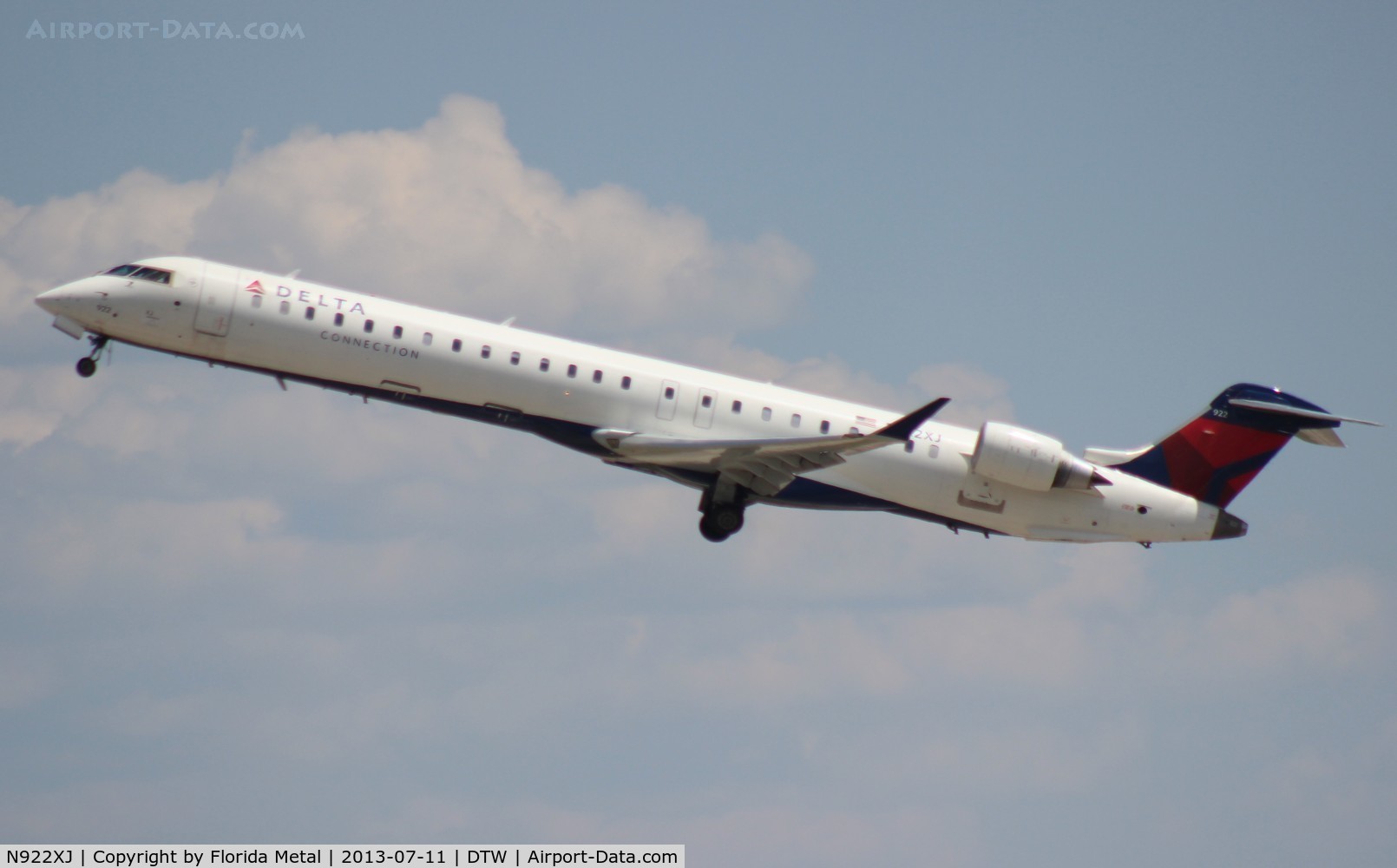 N922XJ, 2008 Bombardier CRJ-900LR (CL-600-2D24) C/N 15174, Delta CRJ-900