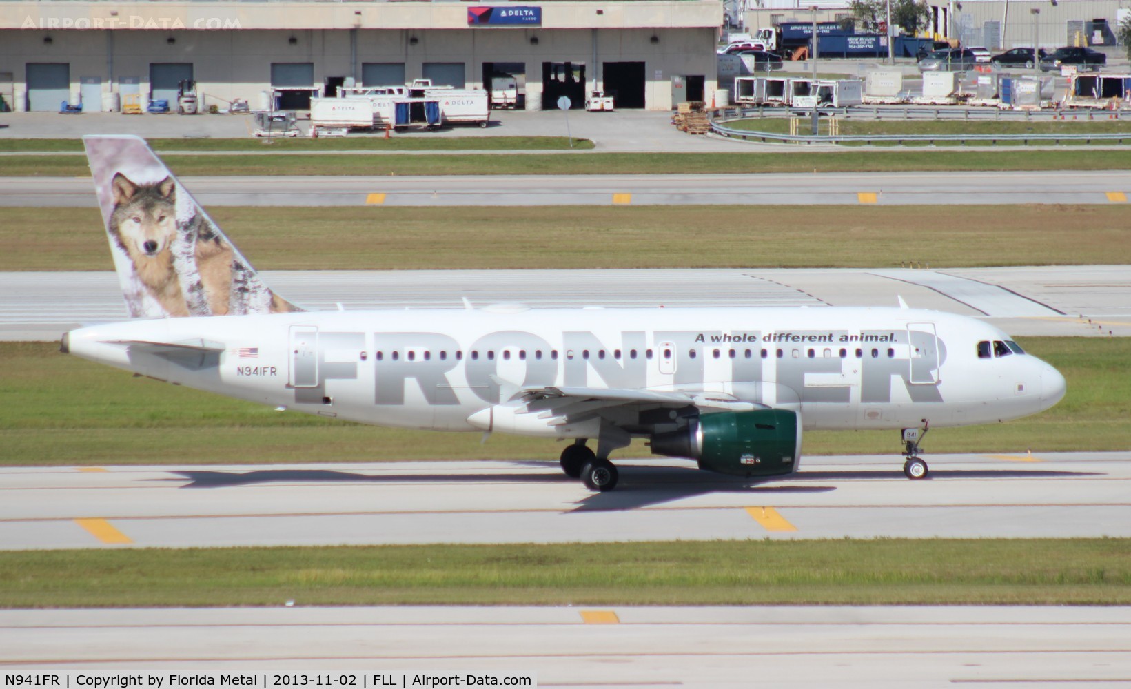 N941FR, 2005 Airbus A319-112 C/N 2483, Frontier A319 Lobo the Gray Wolf