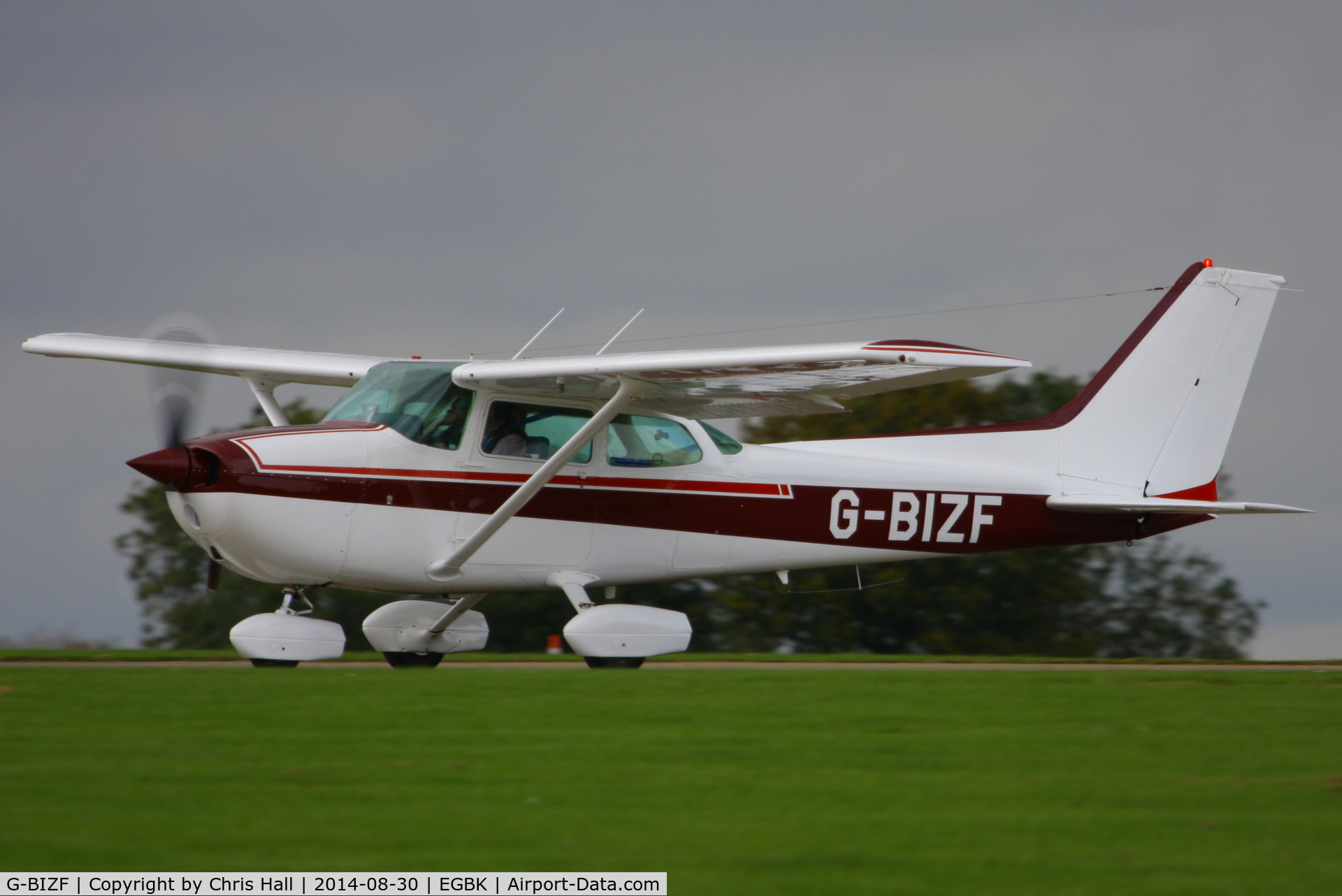 G-BIZF, 1981 Reims F172P Skyhawk C/N 2070, at the LAA Rally 2014, Sywell