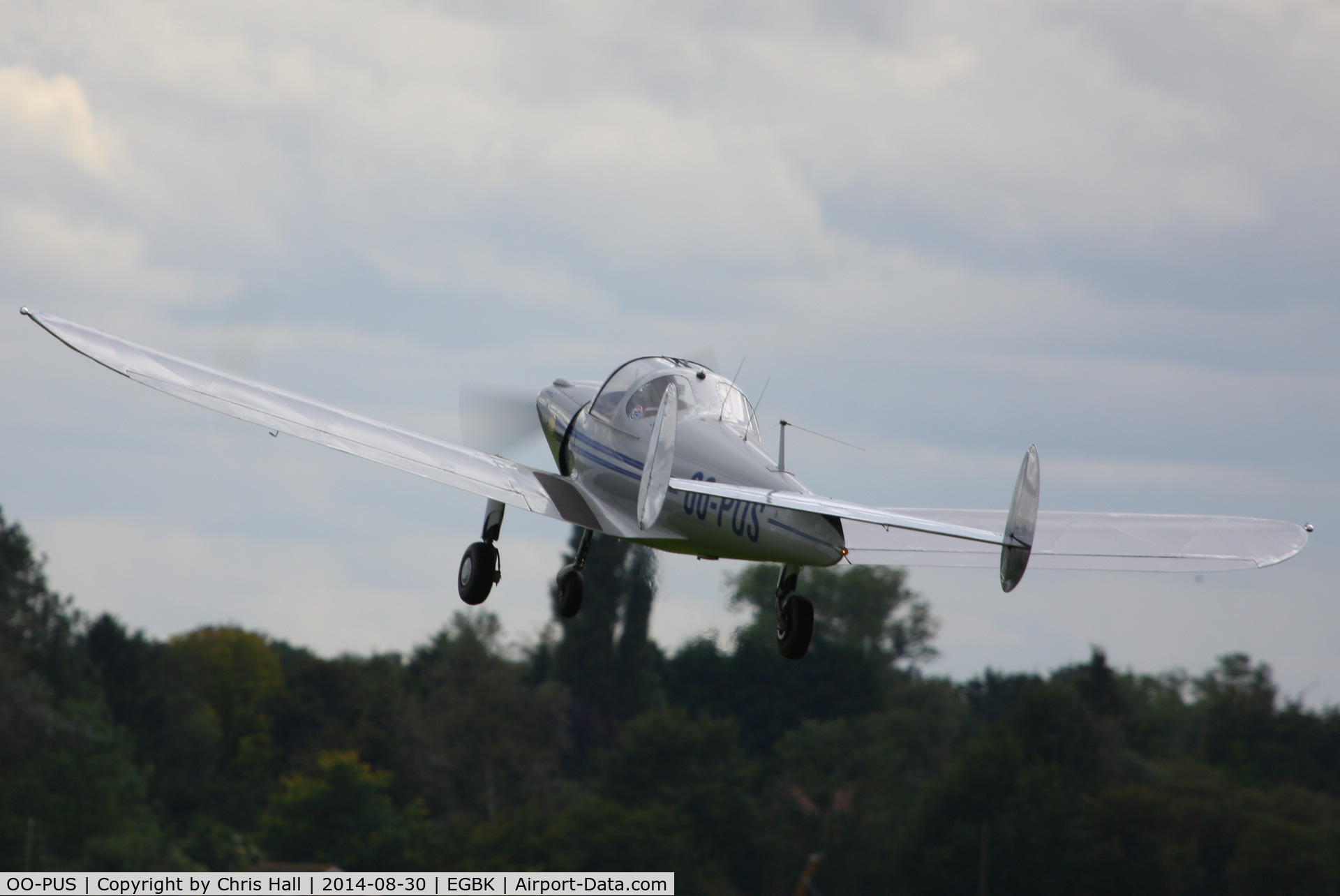 OO-PUS, 1947 Erco 415D Ercoupe C/N 4577, at the LAA Rally 2014, Sywell