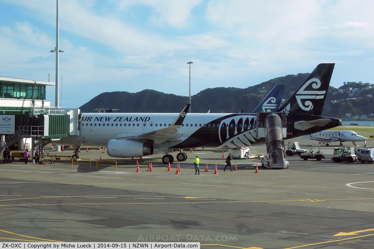 ZK-OXC, 2013 Airbus A320-232 C/N 5847, At Wellington