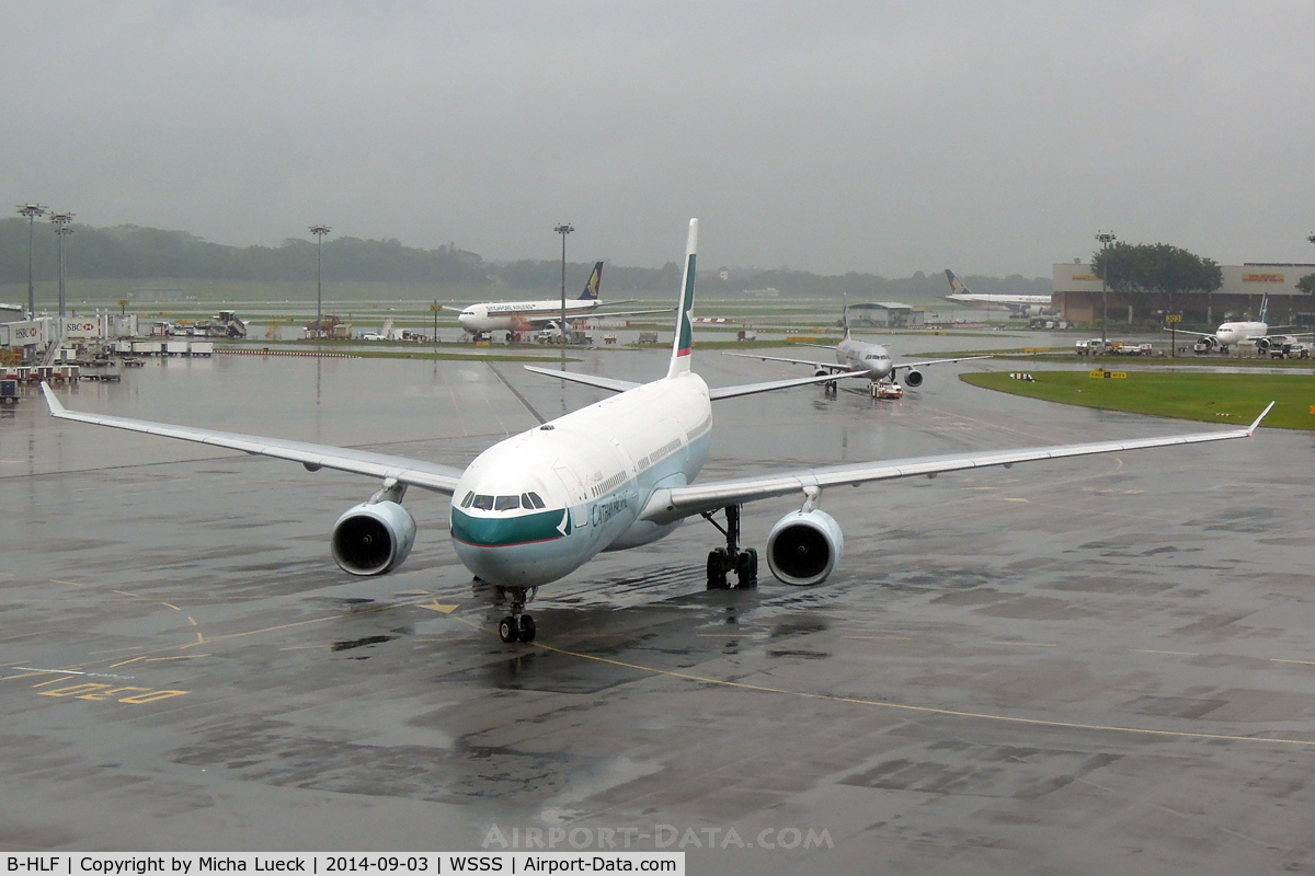 B-HLF, 1995 Airbus A330-342 C/N 113, When it rains in Singapore, it pours...